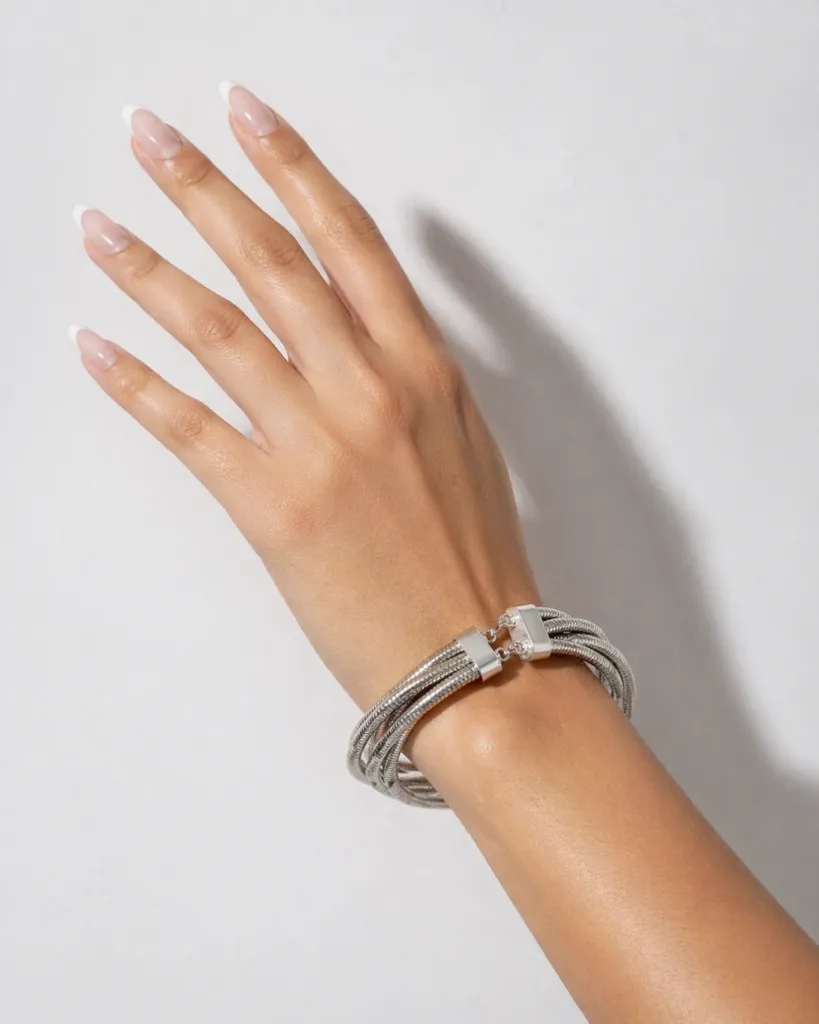 Tiva Sleek Coil Choker with Bracelet