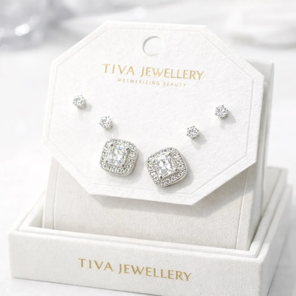 3-in-1 Crystal Earring Combo