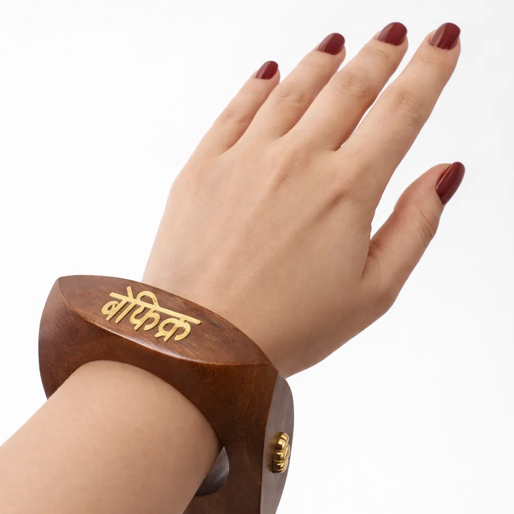 Fearless Luxe Wooden Cuff