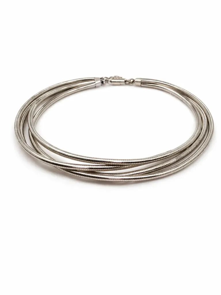 Tiva Sleek Coil Choker with Bracelet