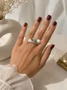 doublet wire pearl ring