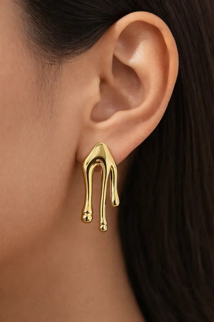 [TIVA Abstract Drop Earrings] TIVA Abstract Drop Earrings