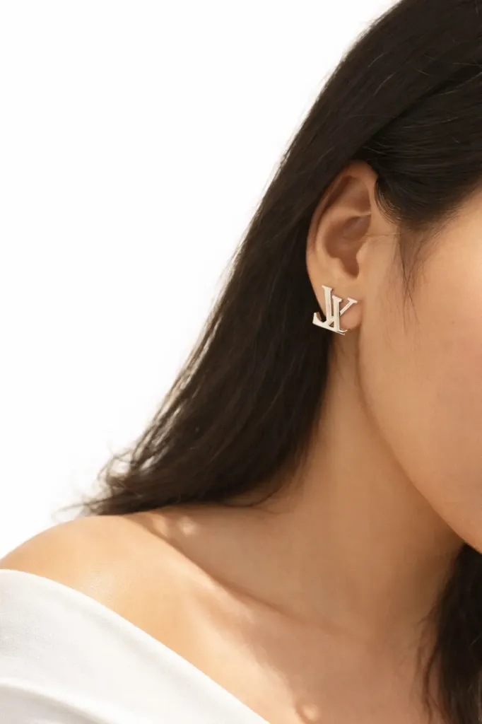 TIVA Luxe Monogram Studs