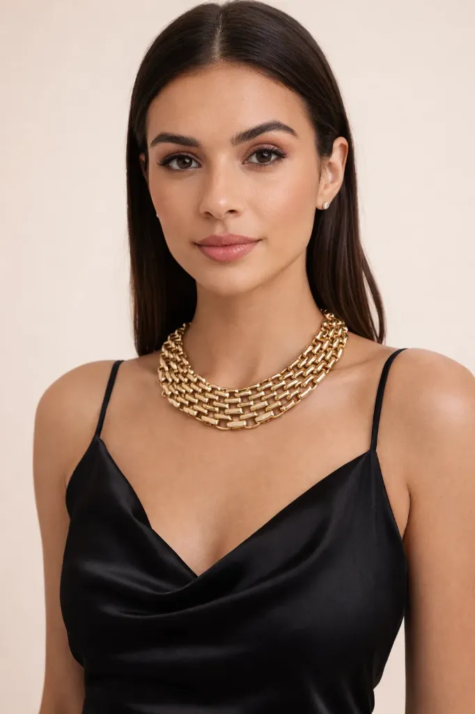 Tiva Chunky gold layered Piece