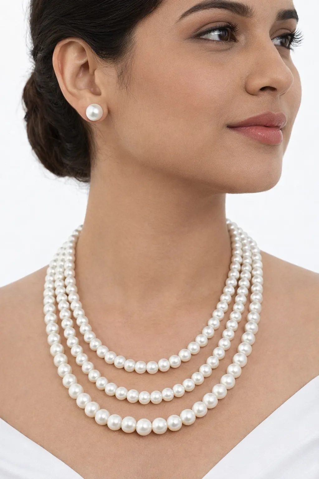 Multi-Strand Pearl Necklace