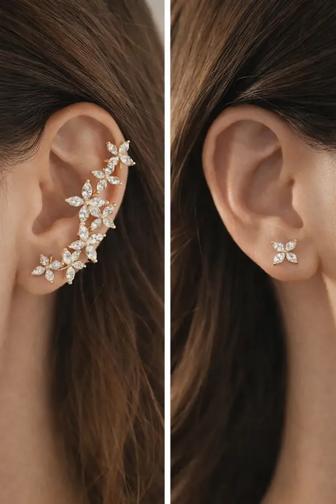 Floral Ear Cuff