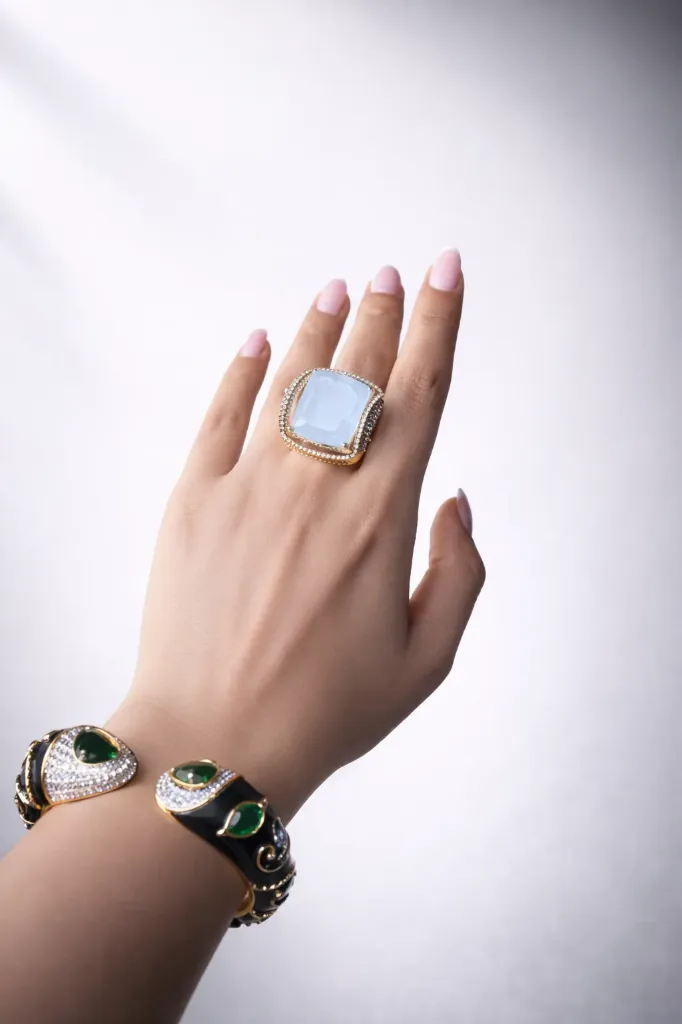 [Gold Doublet Cocktail Ring] Gold Doublet Cocktail Ring